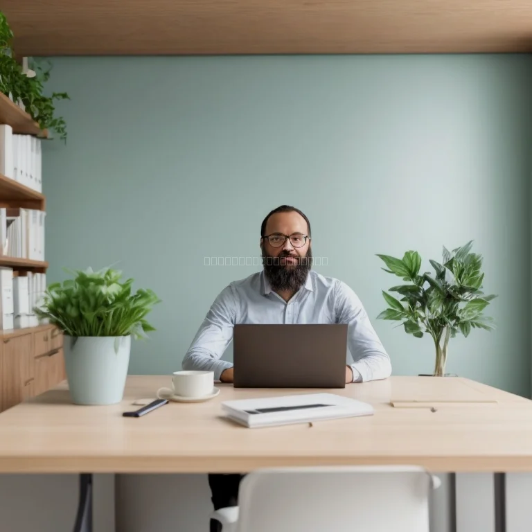 瞑想するリーダーが自然の中で内省している様子